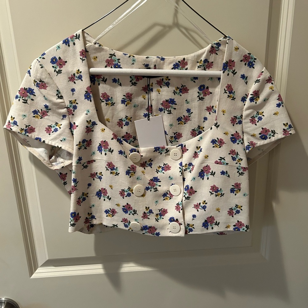 ZARA flower top